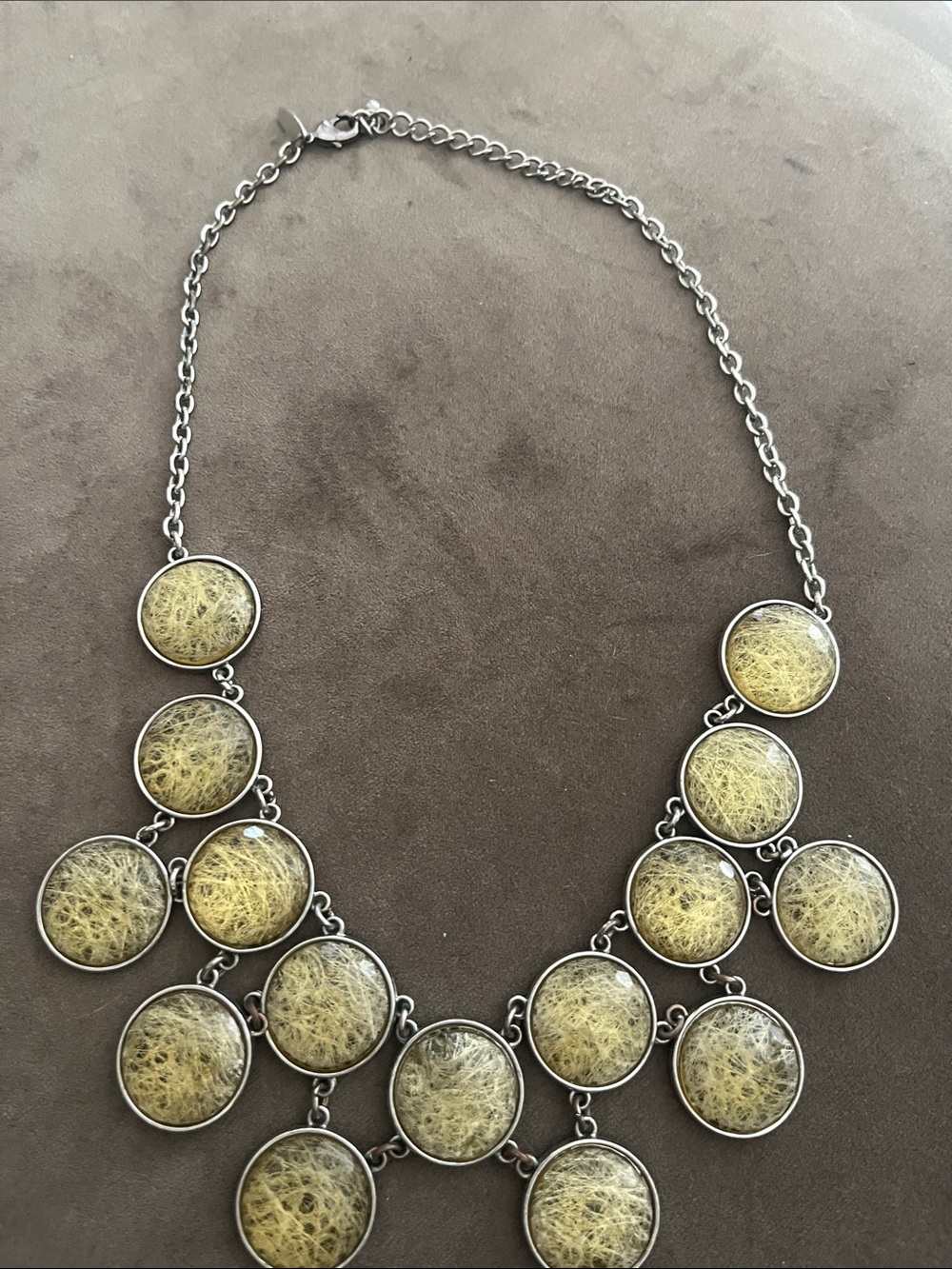 Yellow Statement Bib Necklace - Women Jewelry